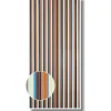 Streifenvorhang braun-beige