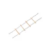 Strickleiter Cage Toy weiß 4 Stufen 65 x 16 cm mit Schraubbefestigung