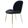 Stuhl „Charlize 110“, 2er-Set, schwarz/Messing