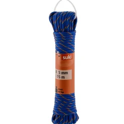 Suki Freizeitseil geflochten PP 5 mm blau-rot-gelb