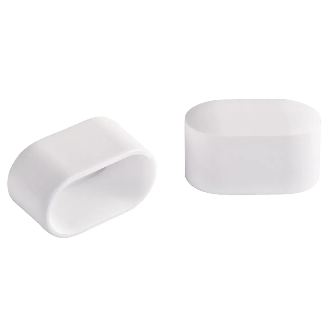 Suki Rohrkappen 3 x 1,5 cm weiß 4 Stück