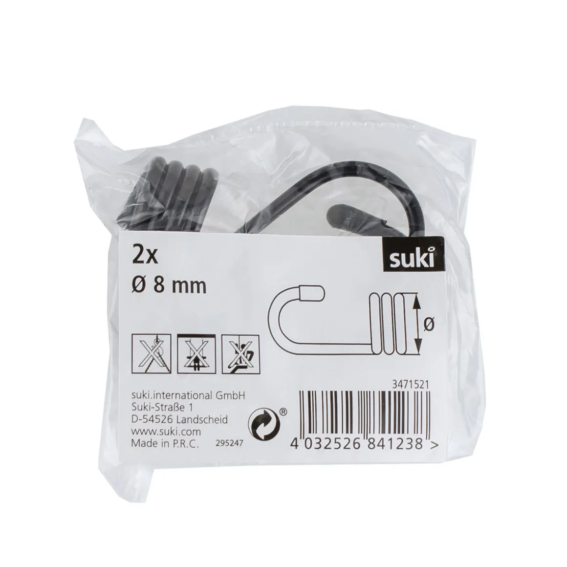 Suki Spannhaken für Expanderseile beschichtet 8 mm 2 Stück