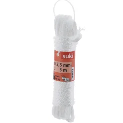 Suki Starterleine 3,5 mm 5m weiß