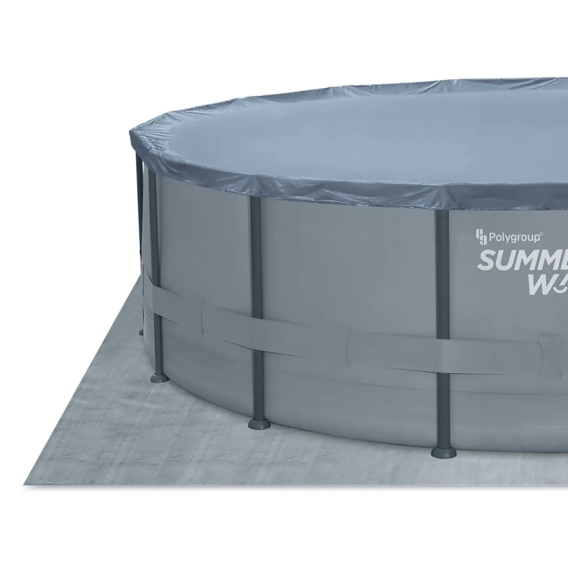 Summer Waves Elite Frame Pool 488x488x122cm Anthrazit