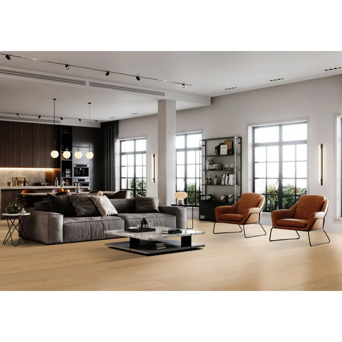 Susify-Bodenbelag FSC Oak Mist 1900 x 190 x 8 mm