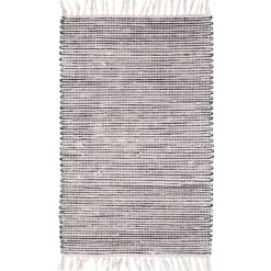 Teppich Kentucky 60 x 120 cm schwarz/weiß