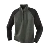 Terrax Workwear Sweattroyer dunkelgrün-schwarz Größe M