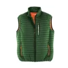 Terrax Workwear Herren Steppweste forstgrün orange Gr. XL