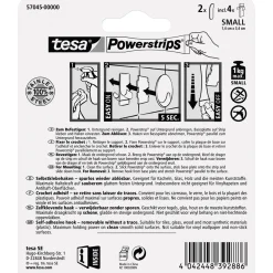 Tesa Haken Powerstrips Small Metall