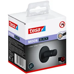 Tesa Handtuchhaken Moon mattschwarz
