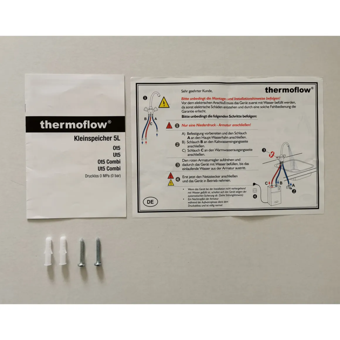 Thermoflow Untertischgerät-Kleinspeicher