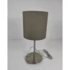 Tischleuchte Pasteri taupe