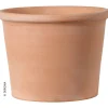 Tontopf Cilindro Bordato 28 cm White Garden