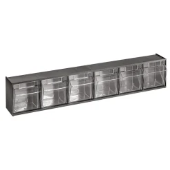 Tood Sortierbox-Set ST S6 6-Fächer schwarz-klar