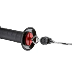 Torgriff mit Seil- und Litzenanschluss schwarz für 10-20 mm