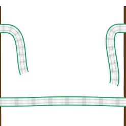 Torgriffverbinder Litzclip 4 cm 4 Stück