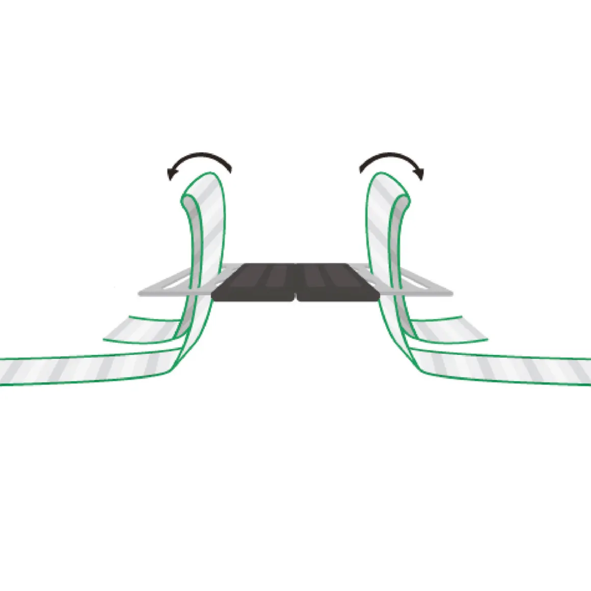 Torgriffverbinder Litzclip 4 cm 4 Stück