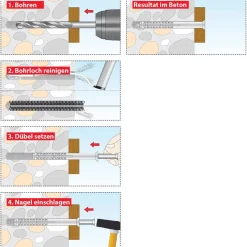TOX Nageldübel Attack 6/60 50 Stück
