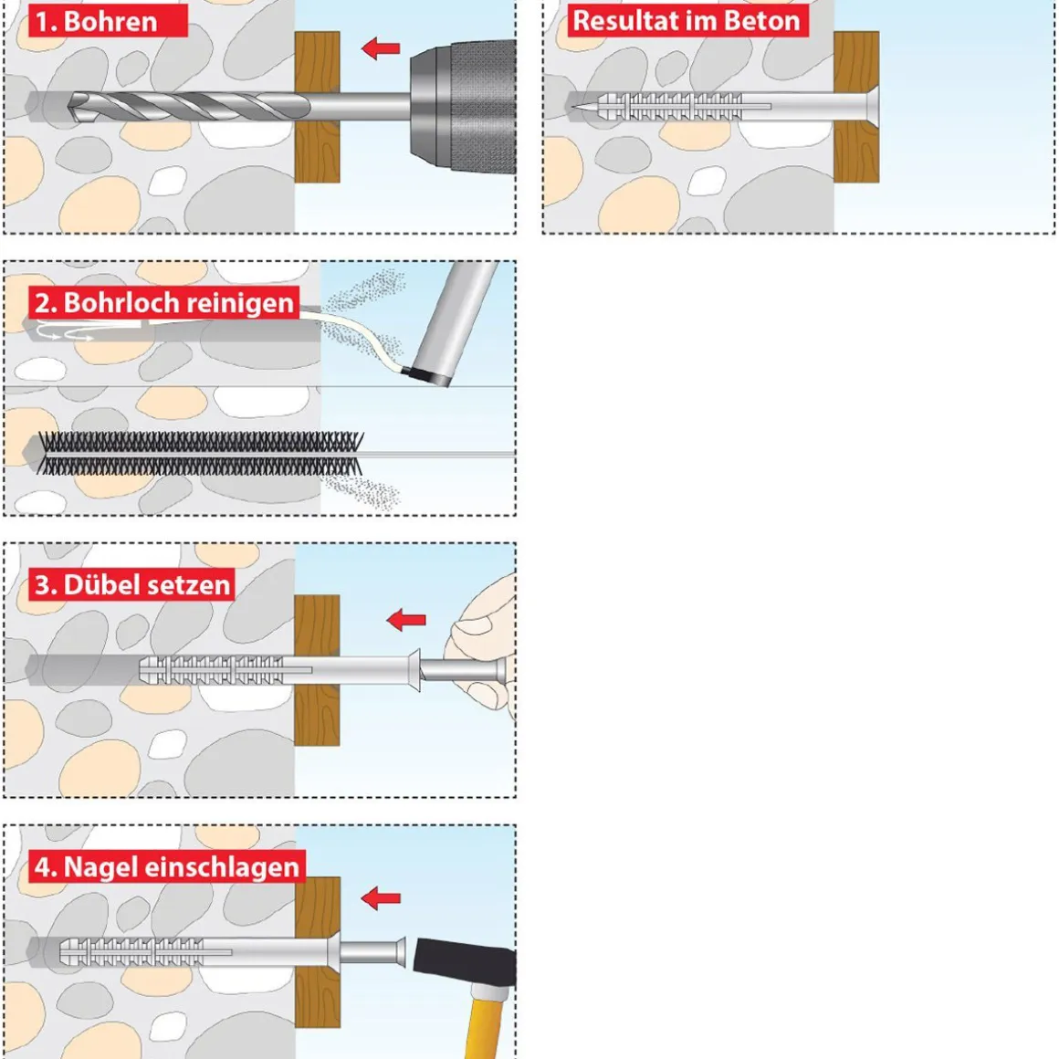 TOX Nageldübel Attack 6/40 50 Stück