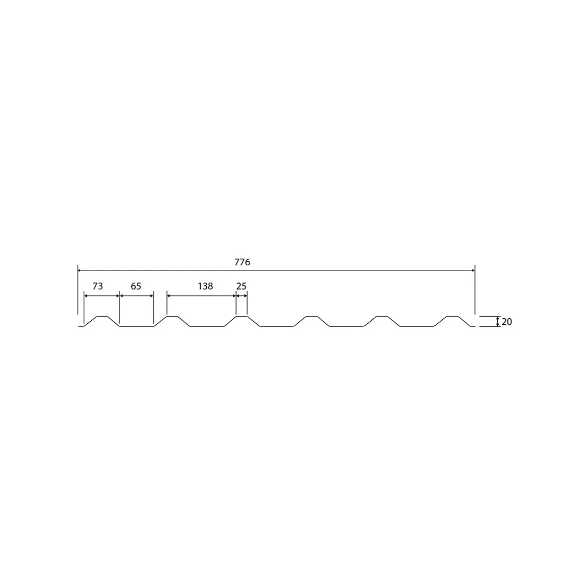 Trapezblech anthrazit 120 x 77,6 cm