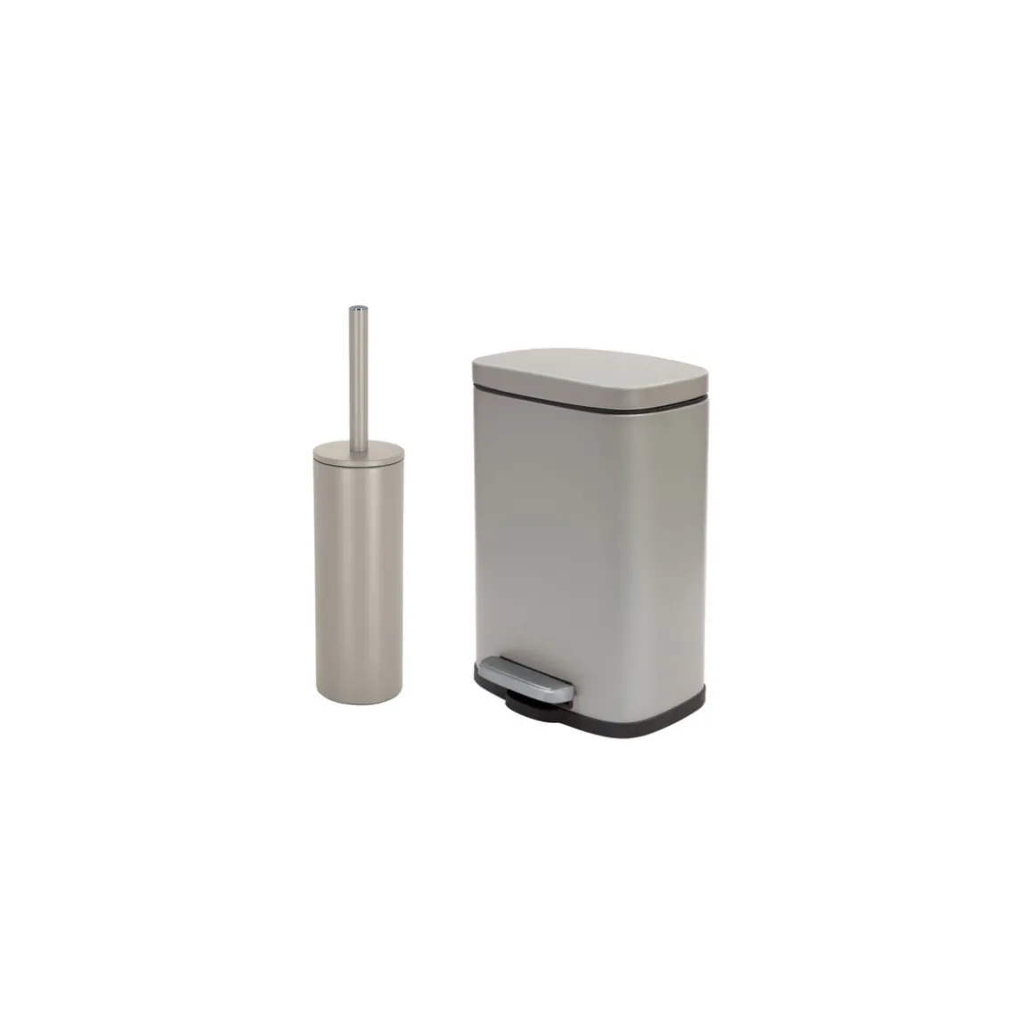 Treteimer AKIRA matt-taupe 5 L