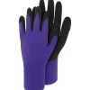 Triuso Garten-Handschuh Viola mit Latex-Beschichtung Größe 8