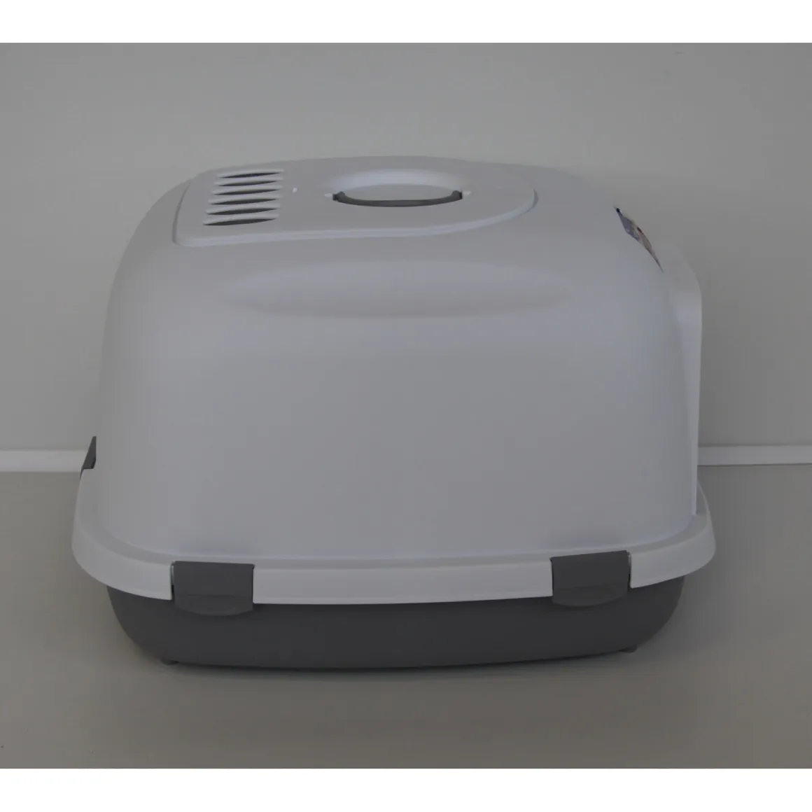 Trixie Katzentoilette Primo XXL Top mit Haube 56 x 47 x 71 cm grau/weiß
