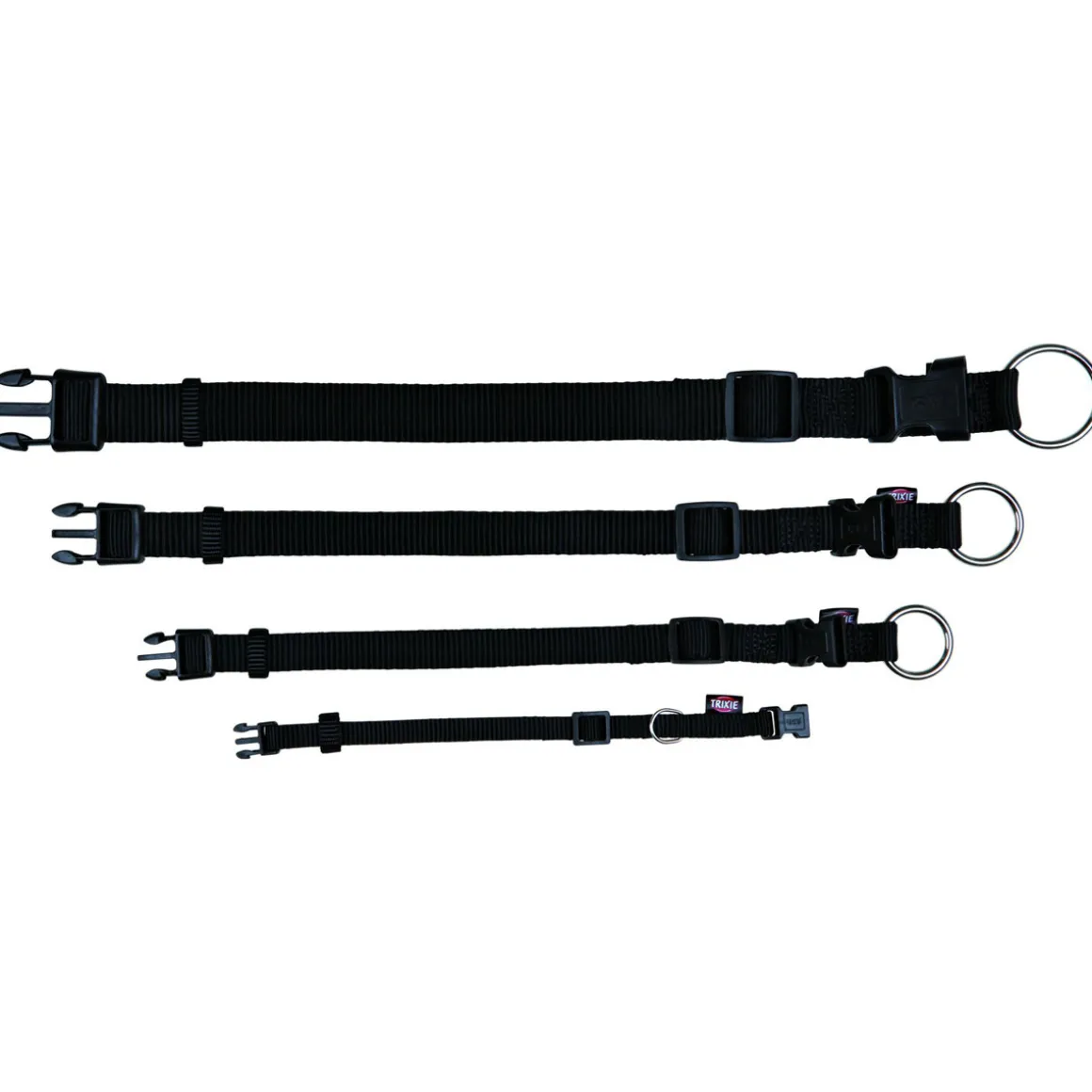 Trixie Premium Halsband schwarz M-L 35-55 cm