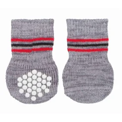 Trixie Anti-Rutsch Hundesocken grau XL 2St.