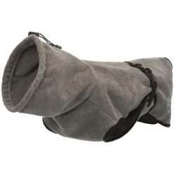 Trixie Bademantel für Hunde Frottee M grau 50 cm
