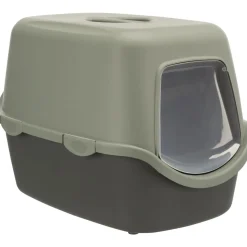 Trixie Be Eco Katzentoilette Vico mit Haube 40x40x56 cm anthrazit/grau-grün