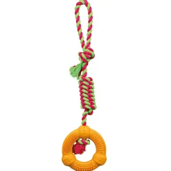 Trixie Denta Fun Ring am Tau Naturgummi 12 cm 41 cm