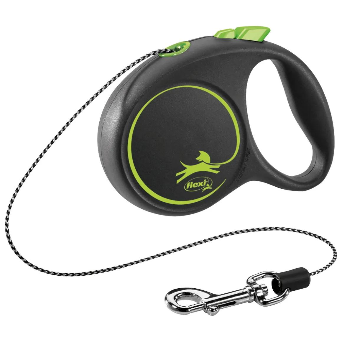 Trixie flexi BLACK DESIGN Seil grün Größe XS 3 m