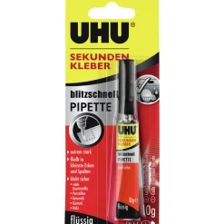 UHU Sekundenkleber „blitzschnell flüssig“, 10 g