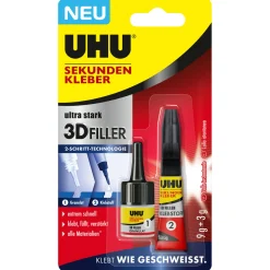 UHU Sekundenkleber 3D Filler 3 und 9 g