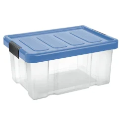 Unibox Puzzle 14 L mit Klickdeckel transparent/hellblau