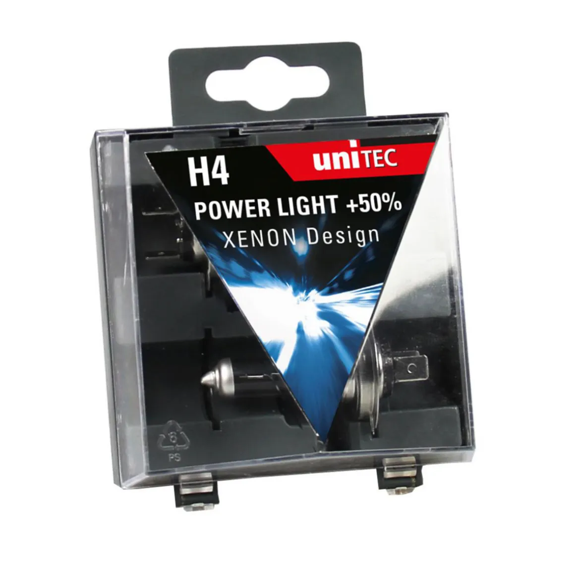 Unitec Auto Scheinwerferlampe h4 Power Light 2 Stück