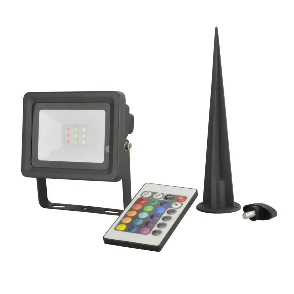 Unitec LED Strahler mit Erdspiess RGB 10W 240lm