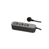 Unitec Tischsteckdose Greenline 3-fach Schalter
