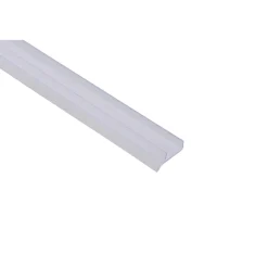 U-Profil mit Weichlippe transparent 15 x 16 x 2700 mm