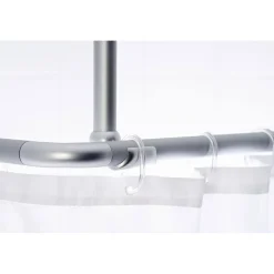 Valblue Deckenstütze für 25 mm Duschgestänge 55 cm weiß Aluminium