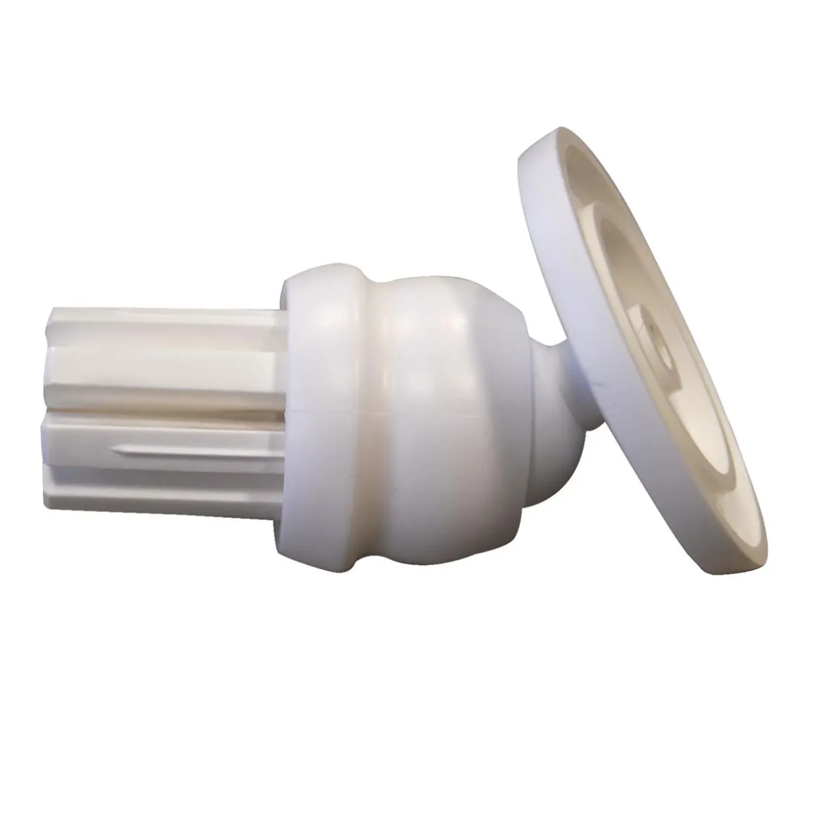 Valblue Schrägwandadapter für 25 mm Duschgestänge Vario weiß