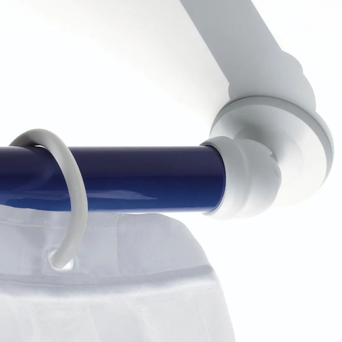 Valblue Schrägwandadapter für 25 mm Duschgestänge Vario weiß