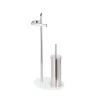 Valblue Stand-WC-Garnitur weiß/chrom