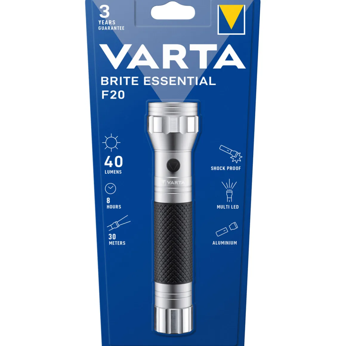 Varta LED-Taschenlampe Brite Essential F20 2C