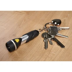 Varta LED-Taschenlampe Day Light Key Chain Light mit Batterien schwarz