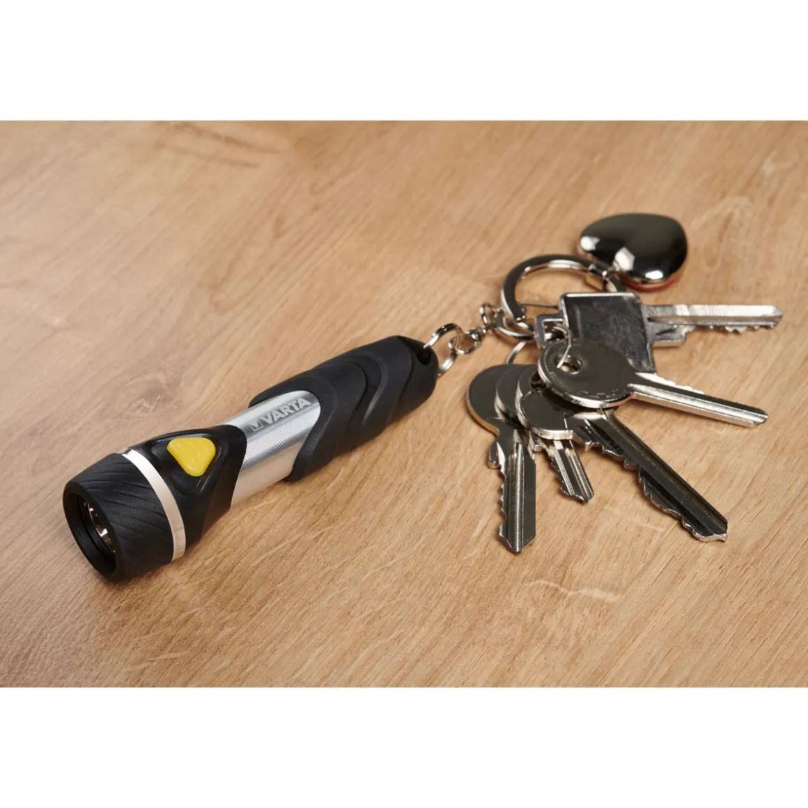 Varta LED-Taschenlampe Day Light Key Chain Light mit Batterien schwarz