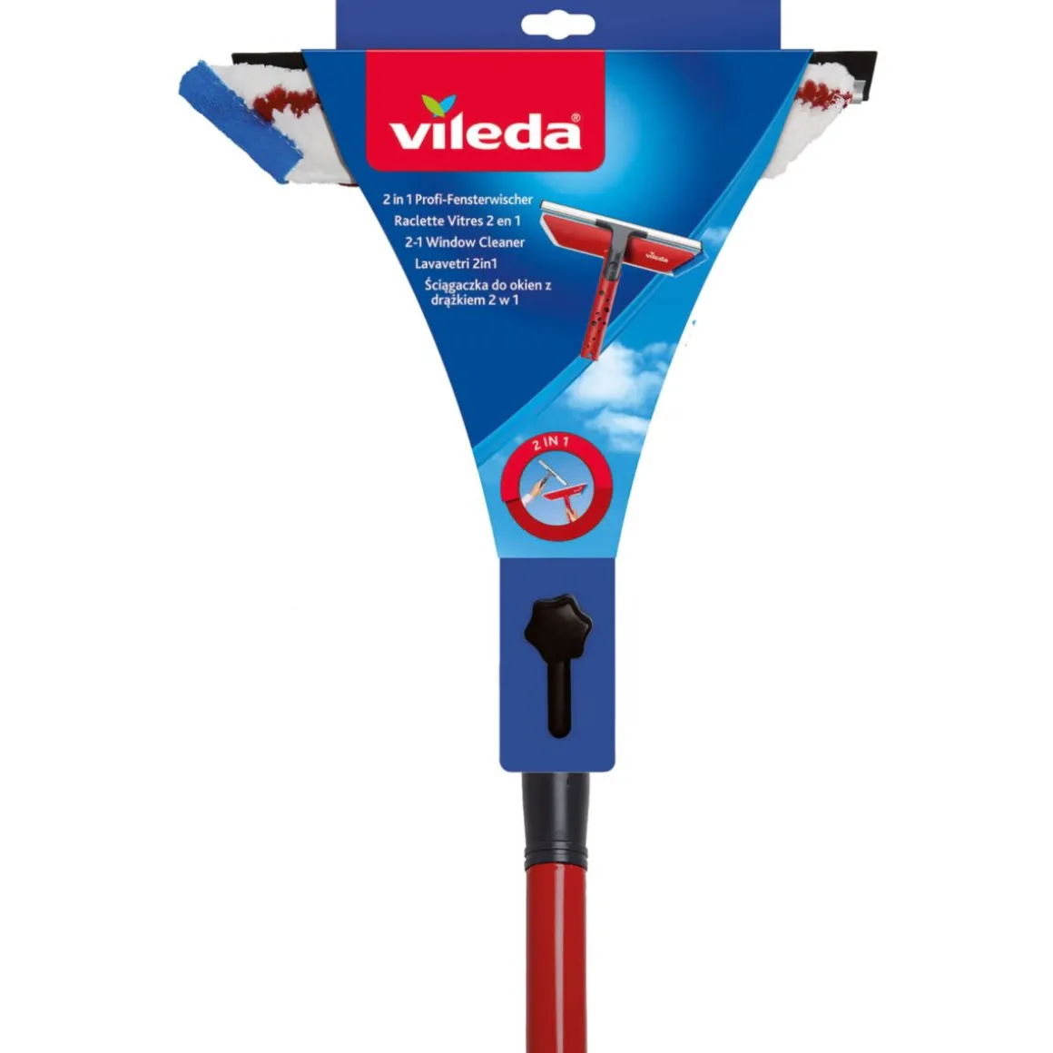 Vileda Profi-Fensterwischer inkl Stiel