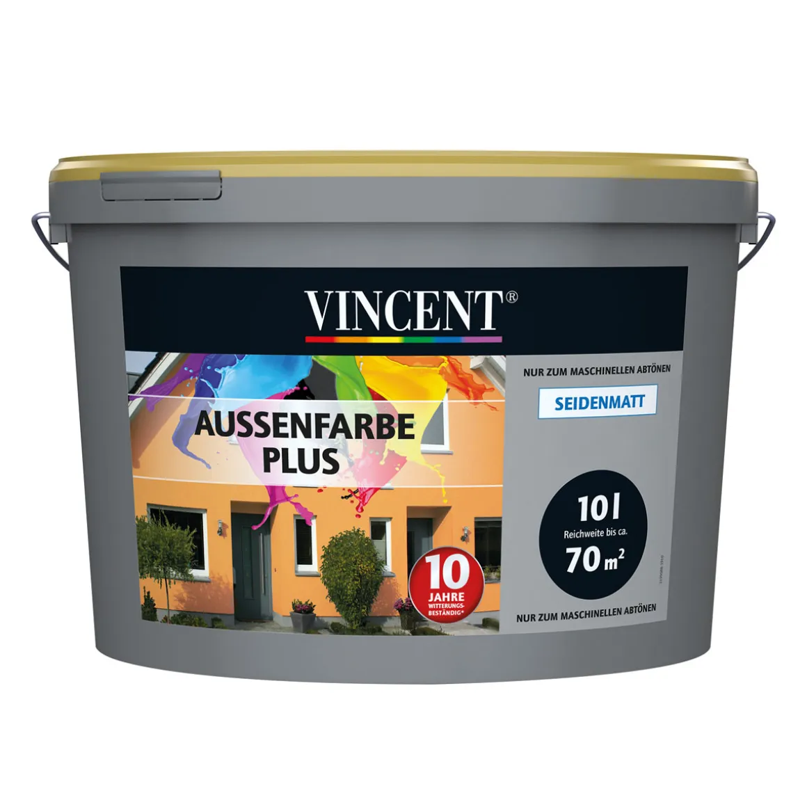 Vincent Fassadenfarbe Außenfarbe Plus Mix It 10 l