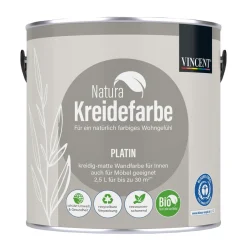Vincent Natura Kreidefarbe Platin matt 2,5 L